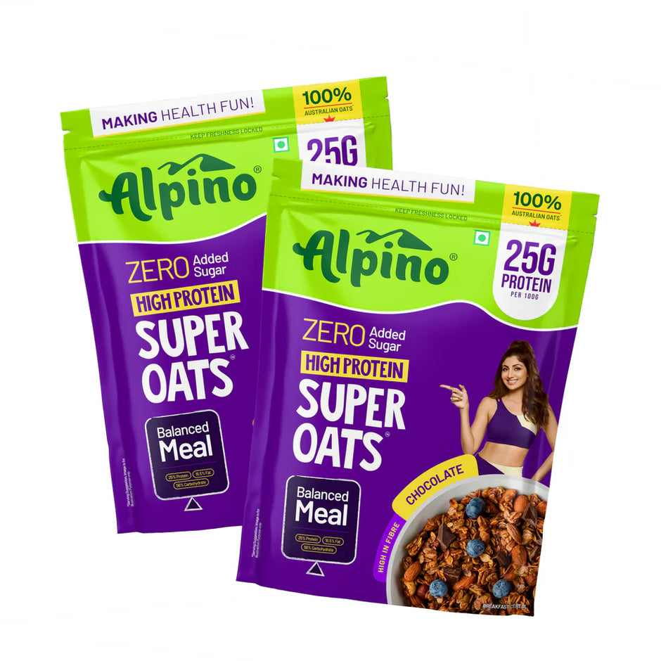 Alpino Super Rolled Oats | 25gm  (Pack ok 2)