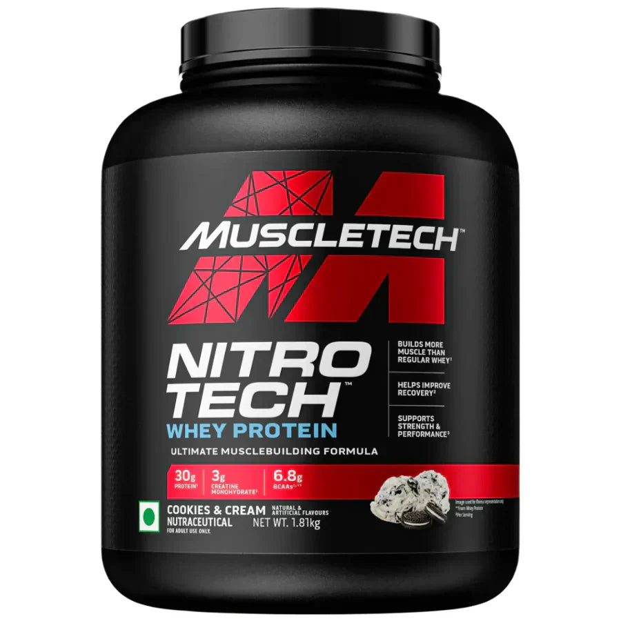 MuscleTech NitroTech Performance Series Whey Protein - 4 Lbs (1.81Kg)