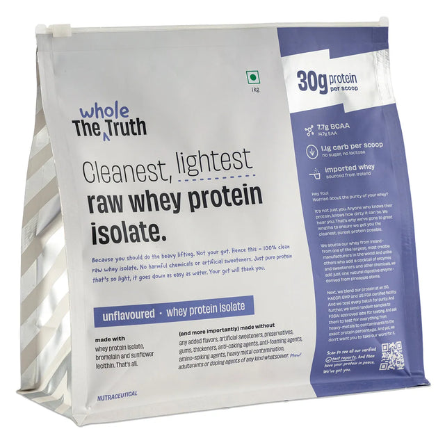 The Whole Truth 30g Whey Protein Isolate - 1kg