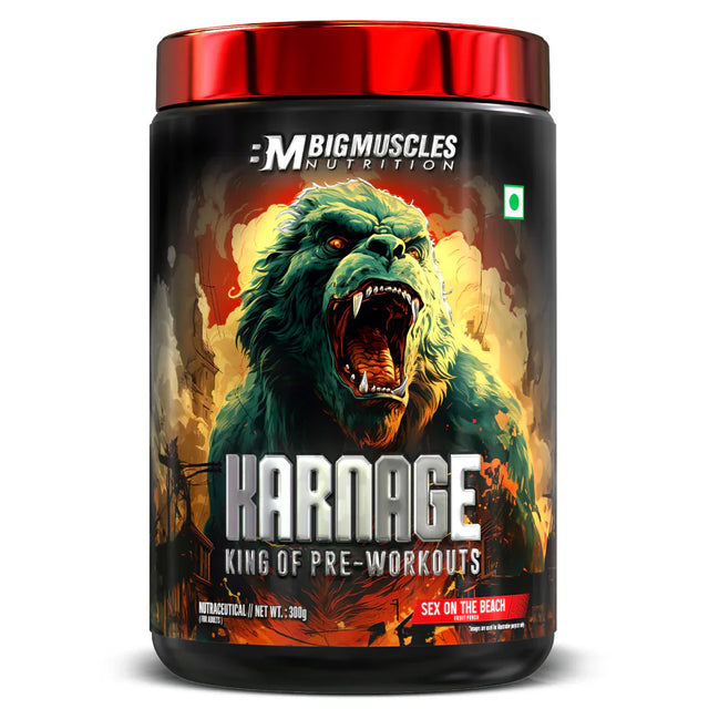 Big muscles Nutrition Karnage Pre-workout, 60 Servings