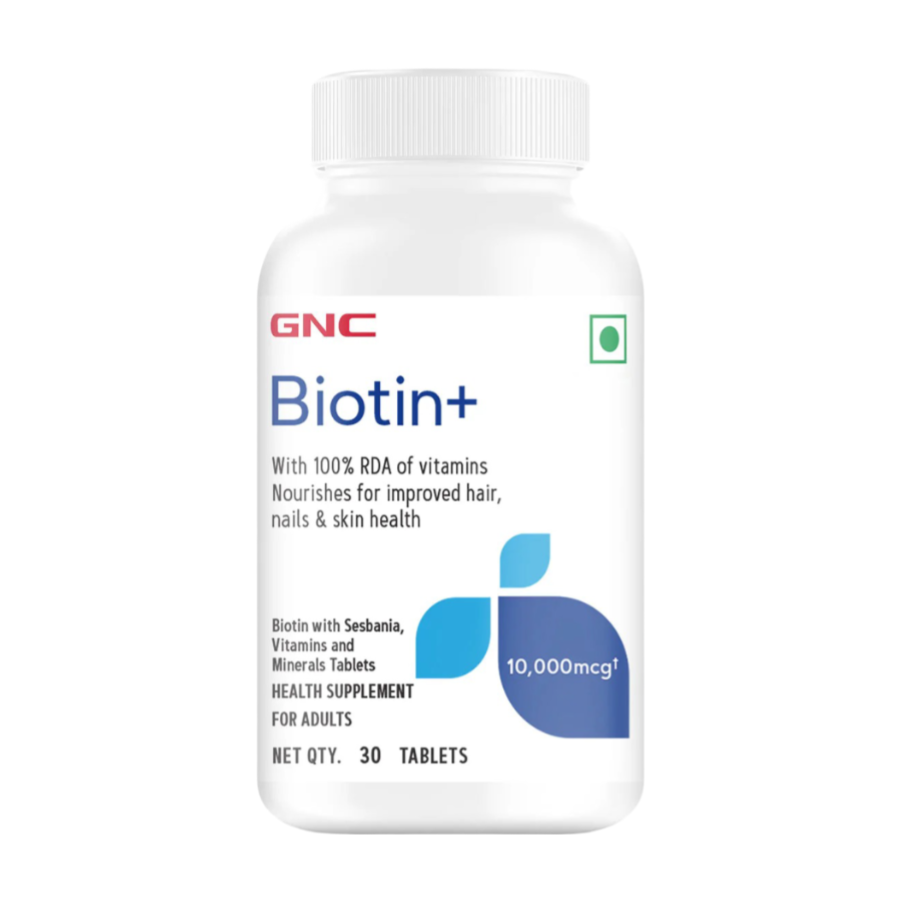 GNC Biotin 10000 mcg - 30 Tablets