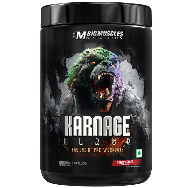 Big Muscles Nutrition Karnage Black Pre-workout, 30 Servings