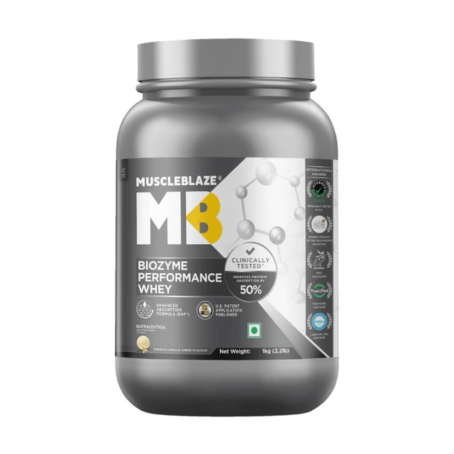 MuscleBlaze Biozyme Performance Whey - 2.2 Lbs