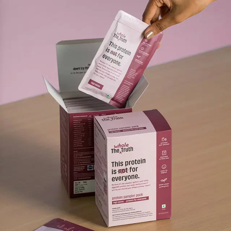 The Whole Truth 15g Sampler Pack Whey Protein - Pack of 7