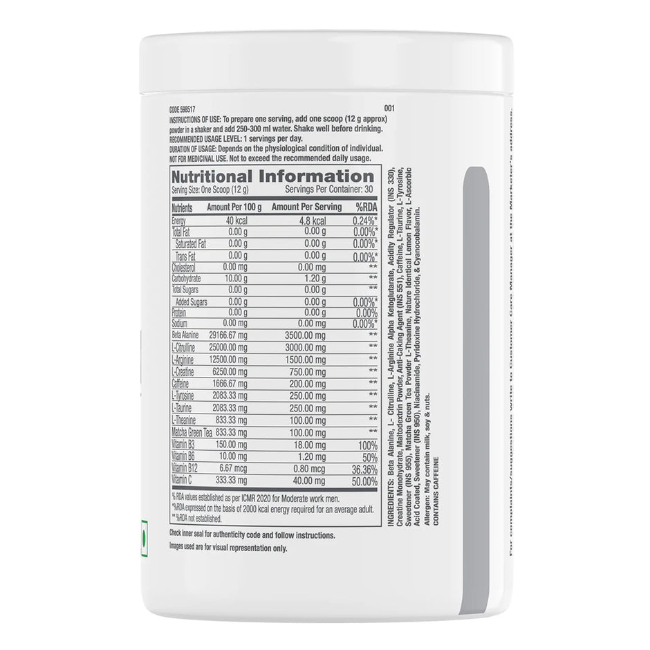 GNC Pro Performance Pre-Workout-360g