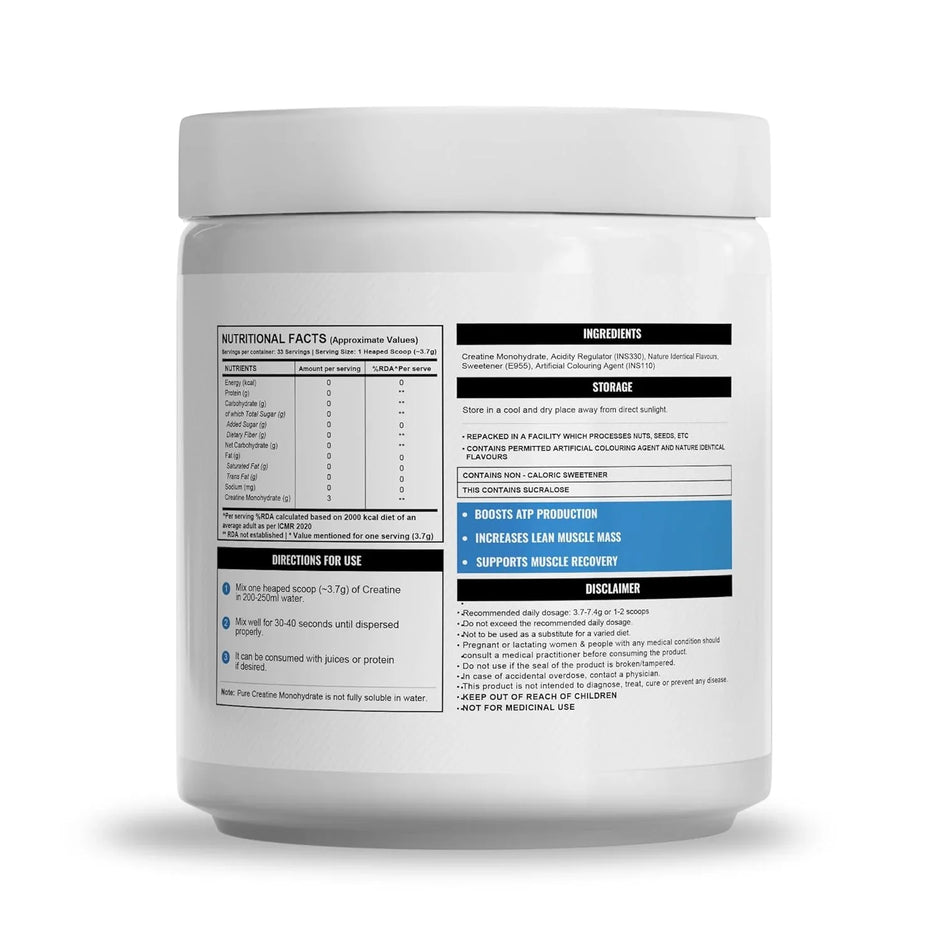 Wellcore Micronised Creatine Monohydrate, 122g