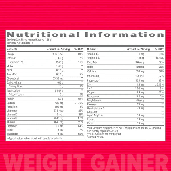 GNC Pro Performance Weight Gainer , 3 kg