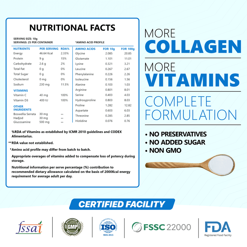 Nature's Island Collagen Ultimate Bone Joint Formula -250 gm