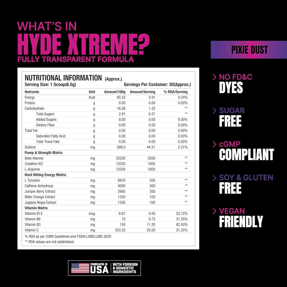 ProSupps HYDE XTREME Pre Workout - 30 Servings