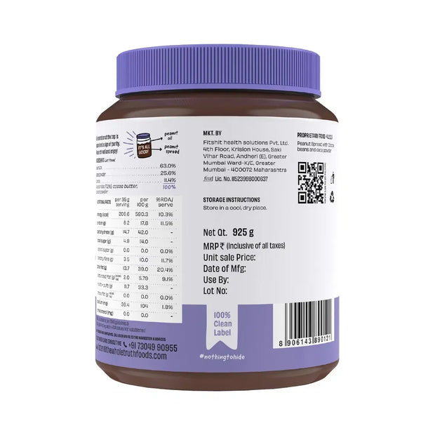 The Whole Truth Chocolate Peanut Butter Spread - 925g