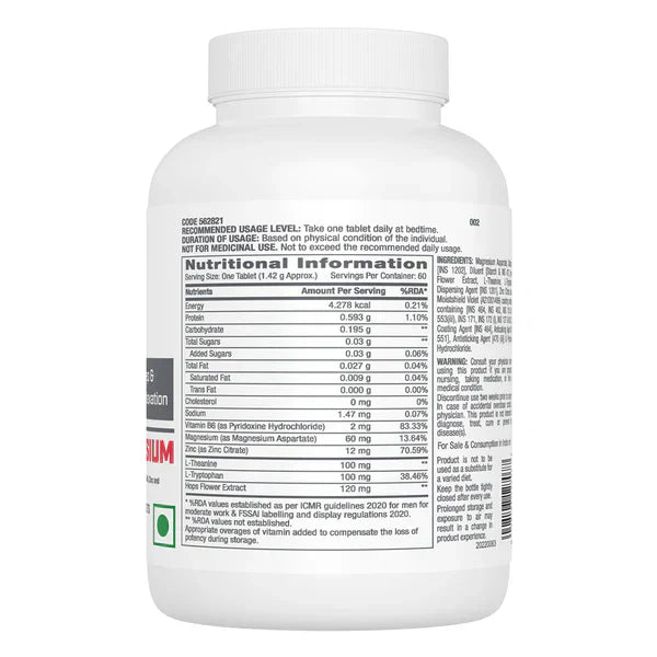 GNC Pro Performance Zinc Magnesium Amino (ZMA) Complex - 60 Tablets