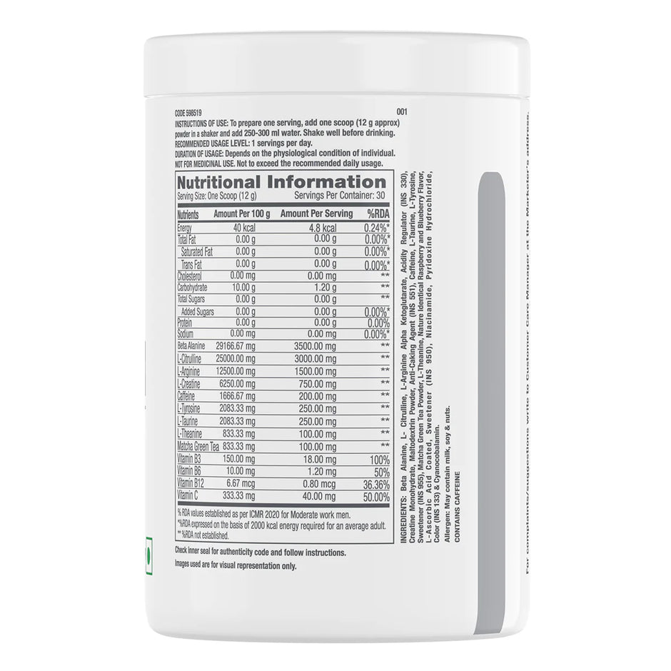 GNC Pro Performance Pre-Workout-360g