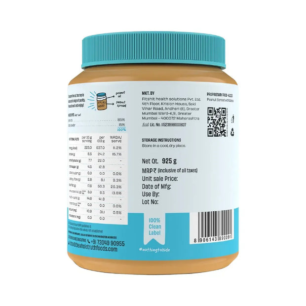 The Whole Truth Peanut Butter (Sweetened) - 925g