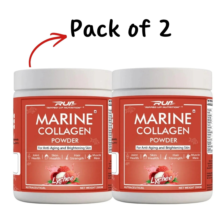 Ripped Up Nutrition Marine Collagen Powder 200g | (Pack of 2)