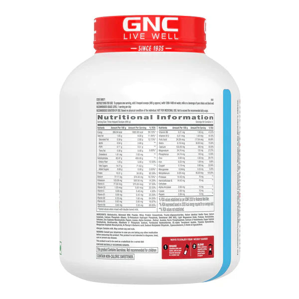 GNC Pro Performance Weight Gainer , 3 kg