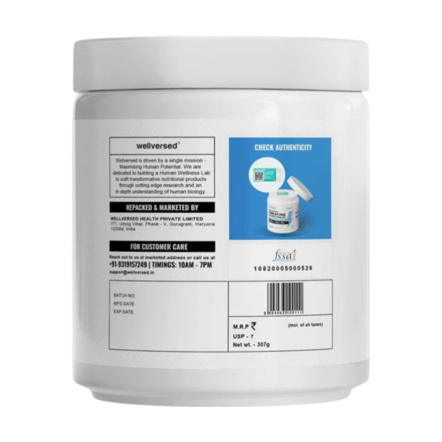 Wellcore Micronised Creatine Monohydrate, 300g
