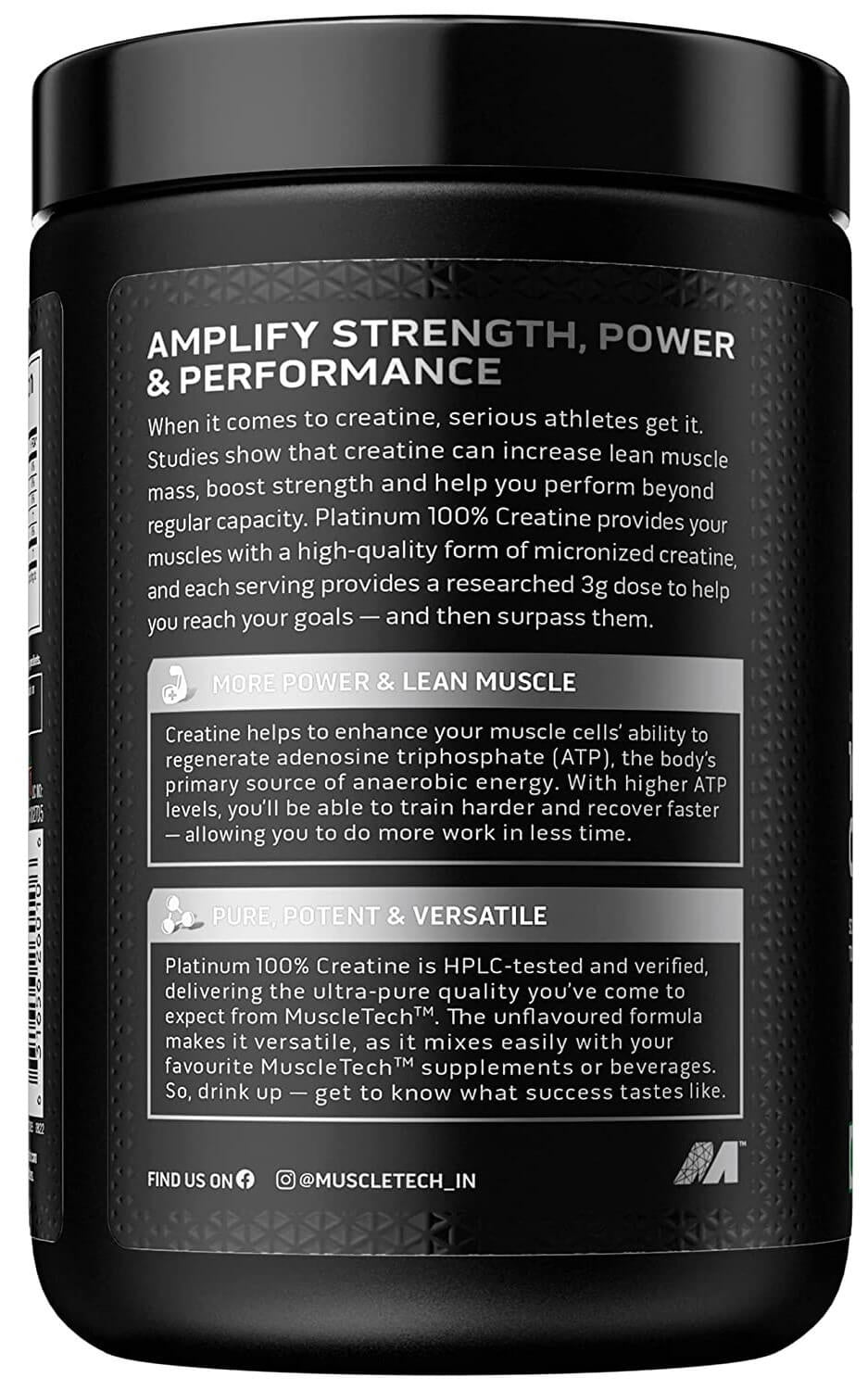 Muscletech Creatine Essential Series , 250 Gms - 83 Servings