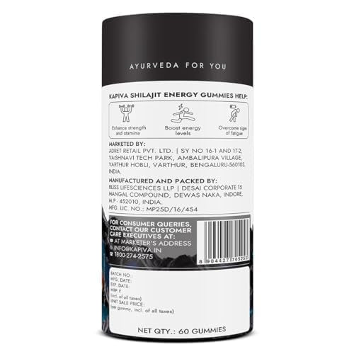 Kapiva Himalayan Shilajit/Shilajeet Gummies