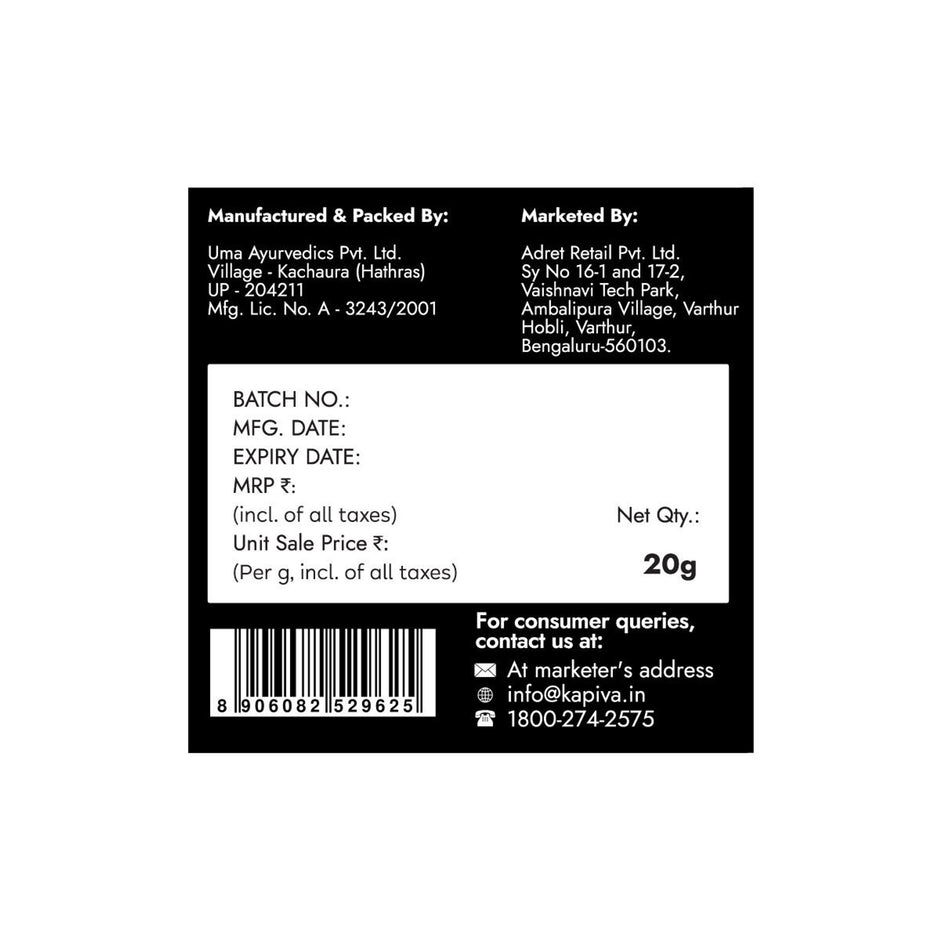 Kapiva Shilajit Gold Resin - 20g | 100% Ayurvedic | For men
