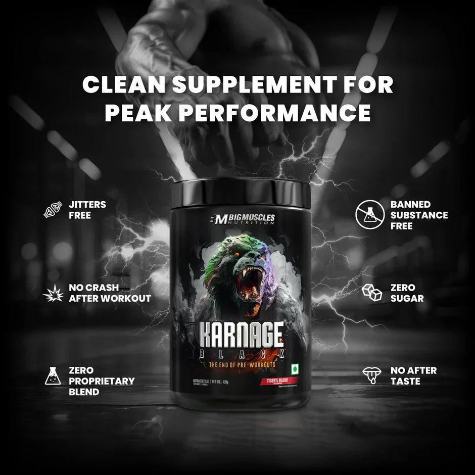 Big Muscles Nutrition Karnage Black Pre-workout, 30 Servings