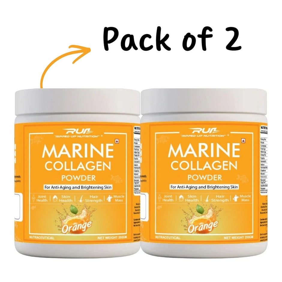 Ripped Up Nutrition Marine Collagen Powder 200g | (Pack of 2)