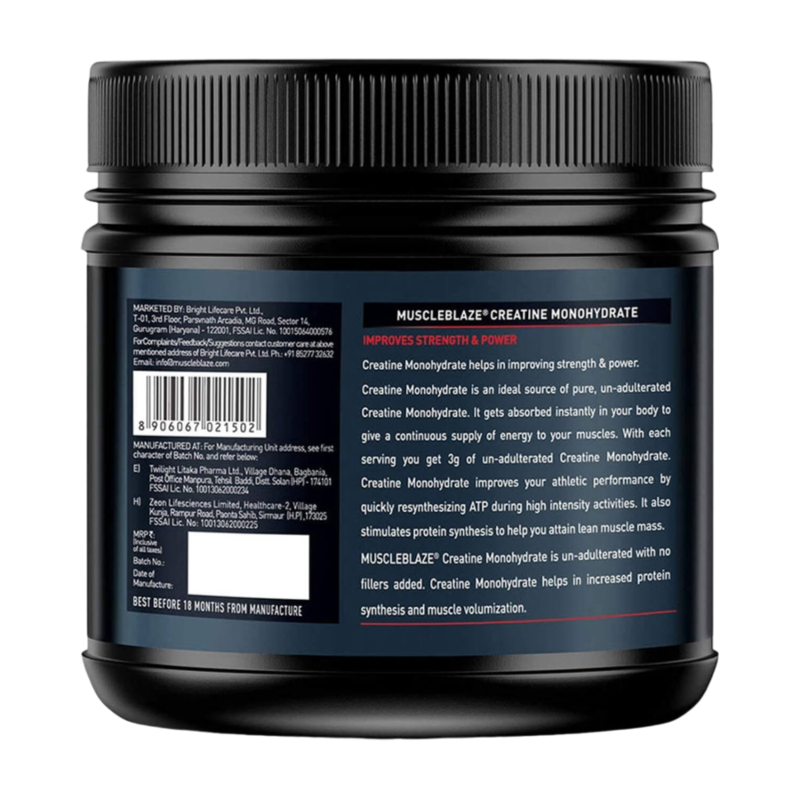 MuscleBlaze Creatine, 250 Gms (Unflavoured)