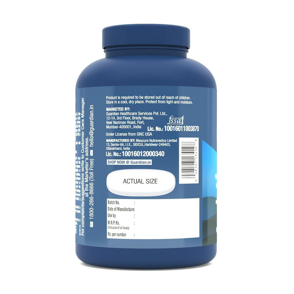 GNC Triple Strength Fish Oil - 1500 mg Fish Oil with 900 mg of highly absorbable EPA/DHA Omega-3 - 60 Softgels