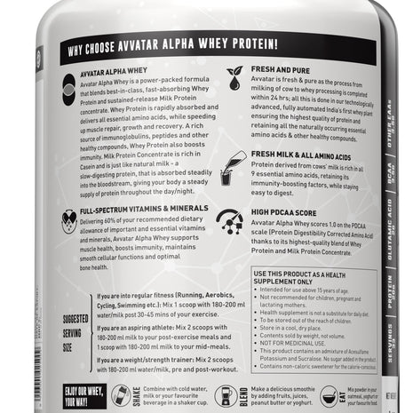 Avvatar Alpha Whey Protein 1 Kg