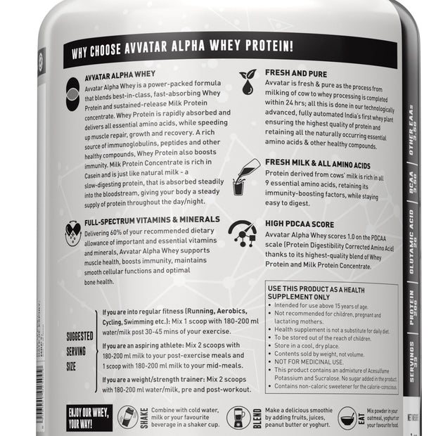 Avvatar Alpha Whey Protein 1 Kg