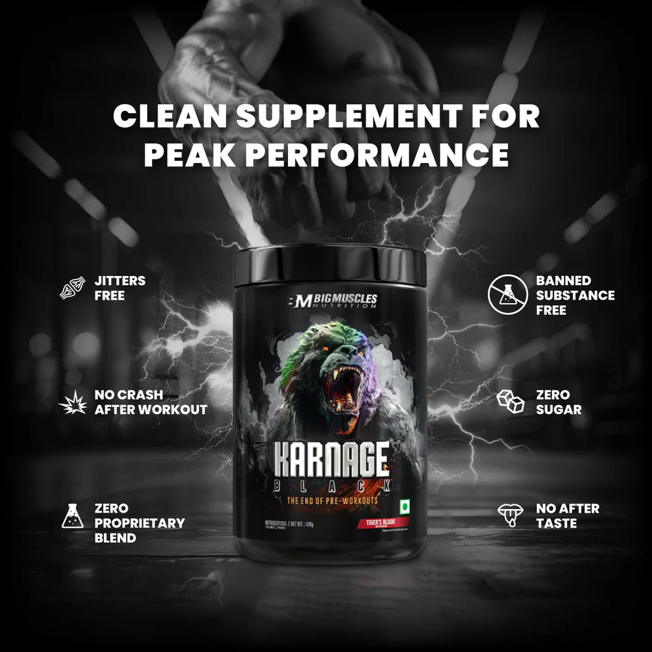 Big Muscles Nutrition Karnage Black Pre-workout, 30 Servings