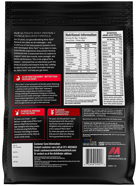 Muscletech Nitrotech Performance Series 1 Lbs