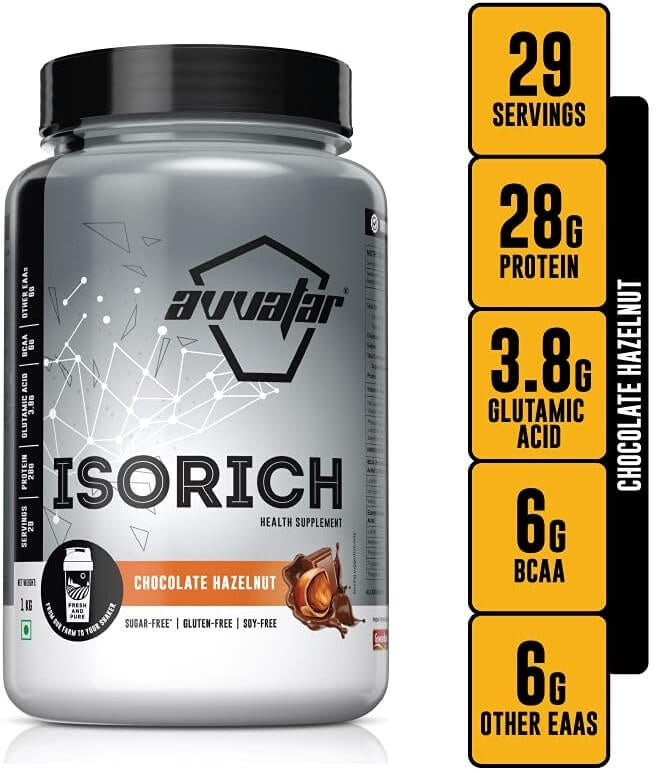 Avvatar Isorich Whey Protein Isolate 1 kg