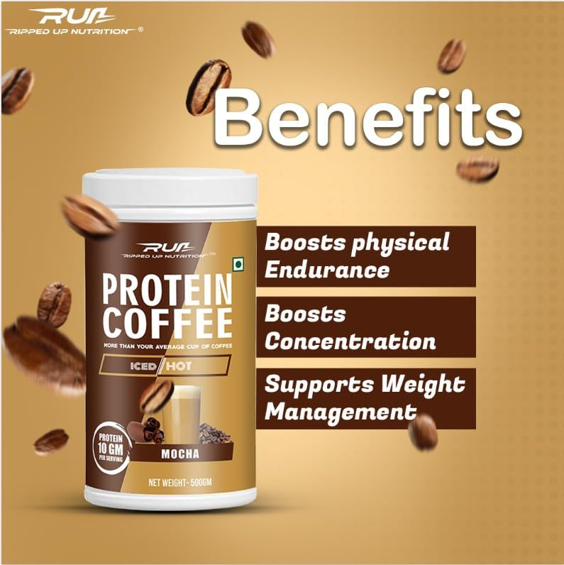 Ripped Up Nutrition Protein Coffee | 10g Protein per Scoop | 500g