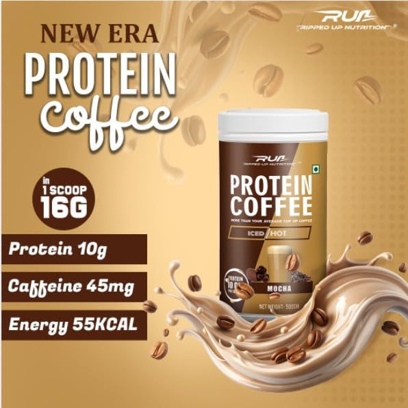 Ripped Up Nutrition Protein Coffee | 10g Protein per Scoop | 500g