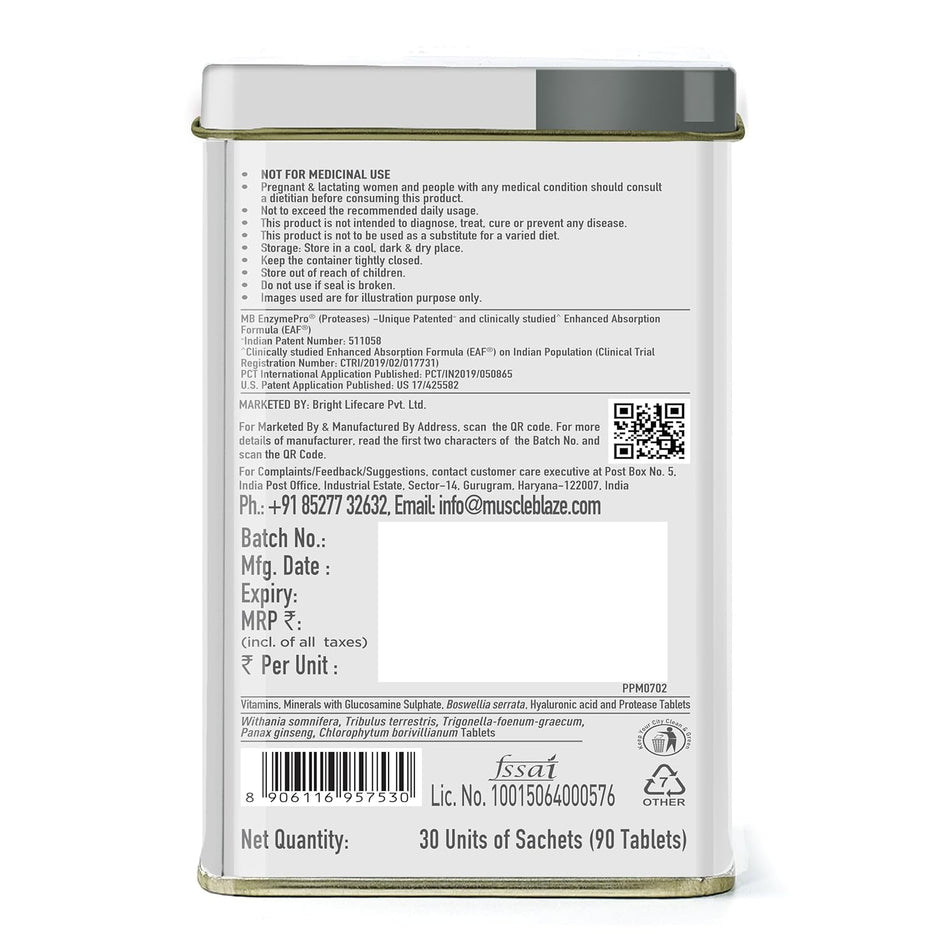 MuscleBlaze Biozyme 5 in 1 Multivitamin, 90 tablet