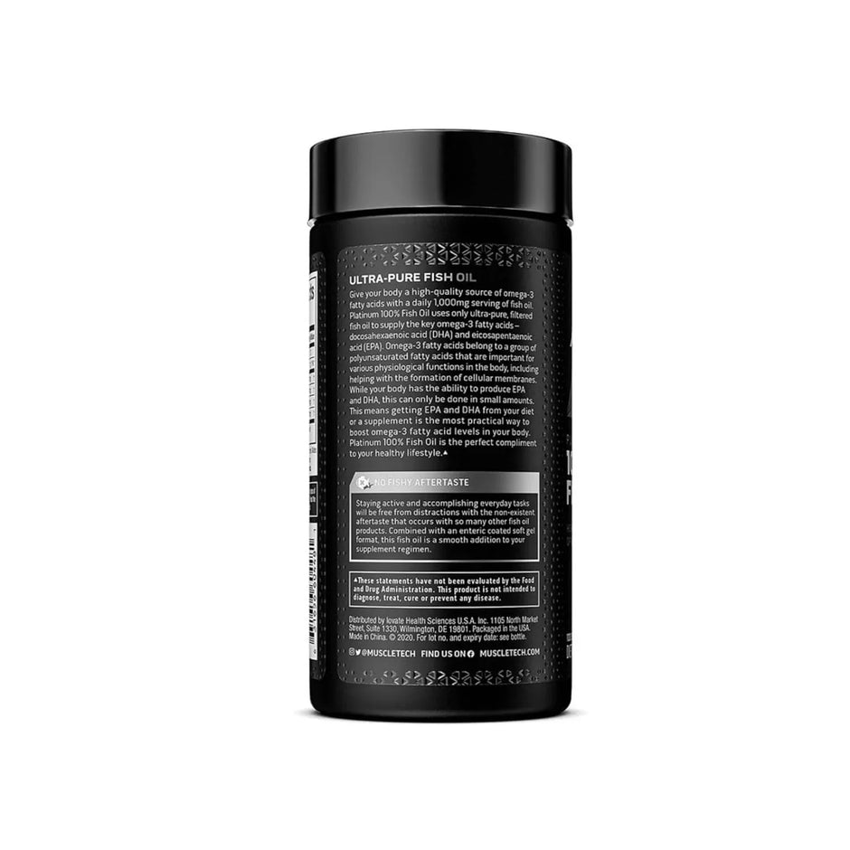 Muscletech Platinum Omega Fish OIl , 100 Softgels
