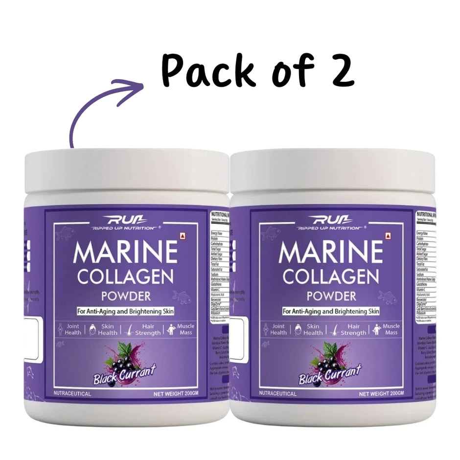 Ripped Up Nutrition Marine Collagen Powder 200g | (Pack of 2)