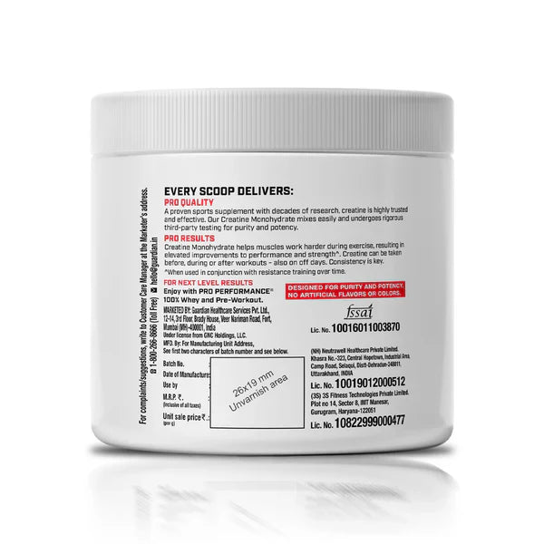 GNC Pro Performance Creatine Monohydrate , 100 Gms