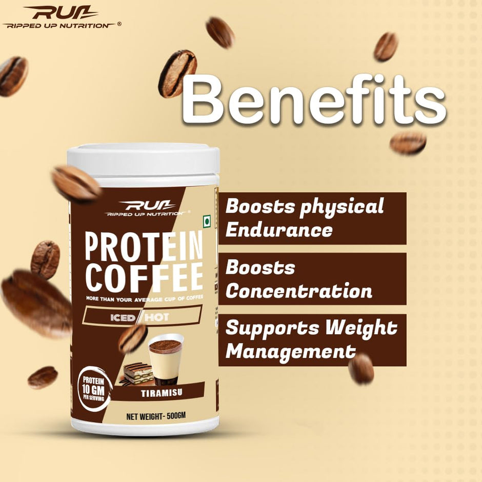 Ripped Up Nutrition Protein Coffee | 10g Protein per Scoop | 500g