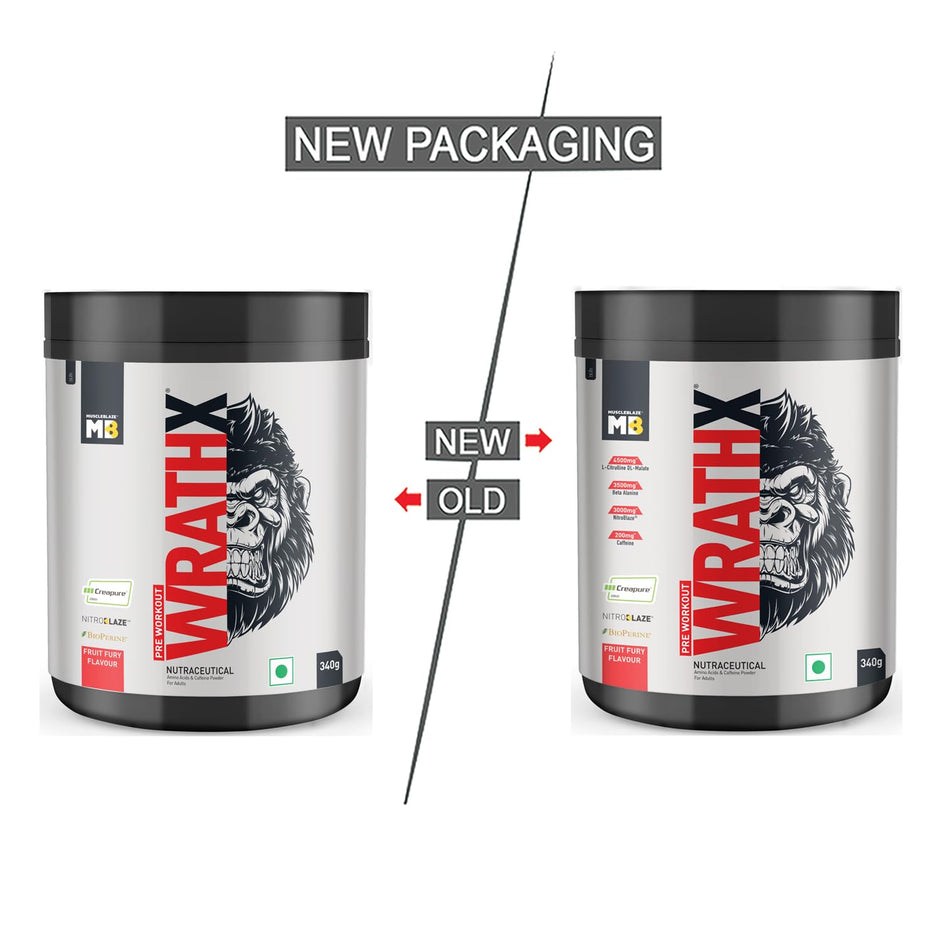 MuscleBlaze Pre Workout WrathX - 20 Servings