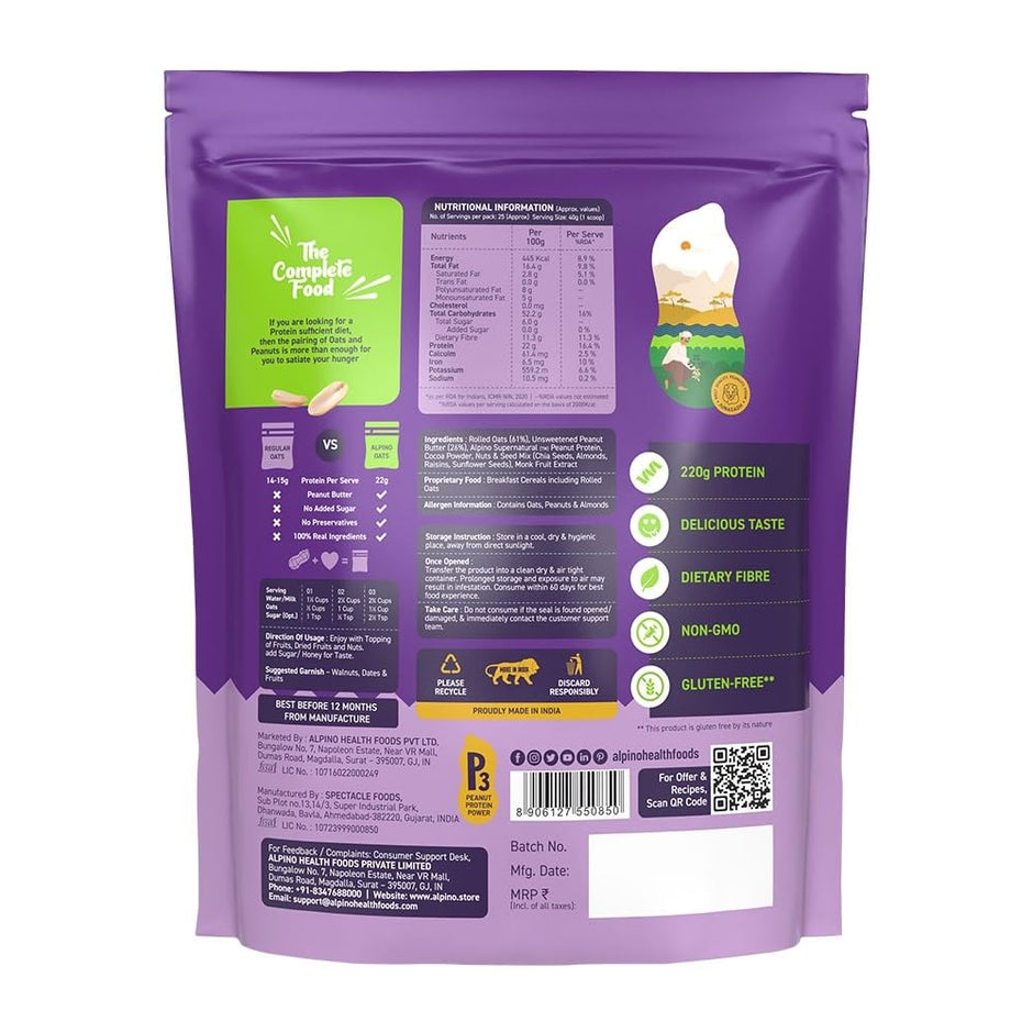Alpino High Protein Super Oats - 1 Kg