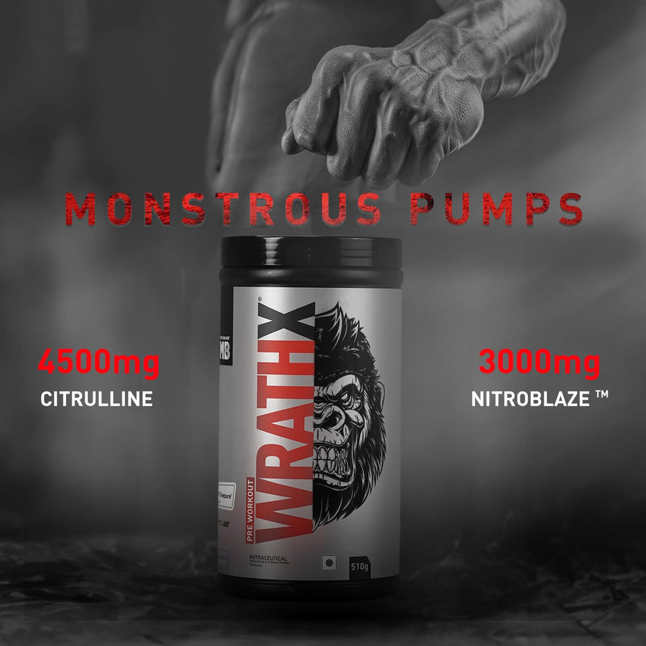 MuscleBlaze Pre-Workout WrathX - 30 Servings