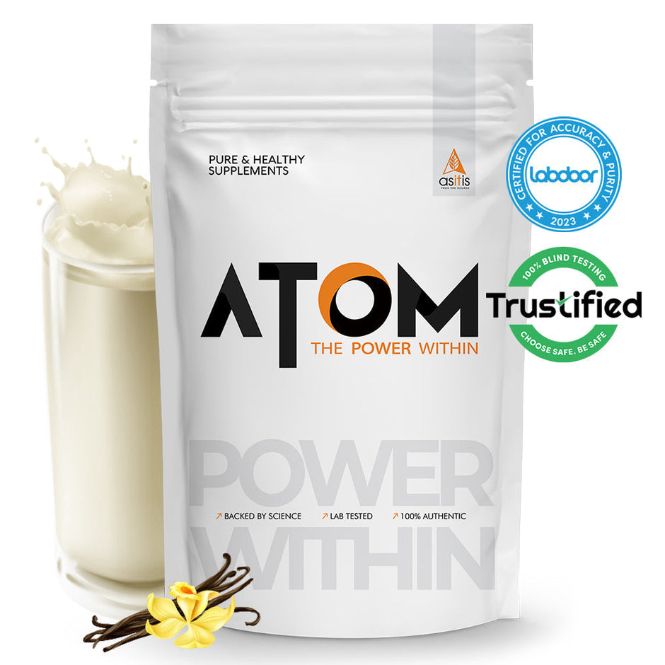 AS-IT-IS Atom Whey Protein with Digestive Enzymes 4.4 Lbs (2 kg )