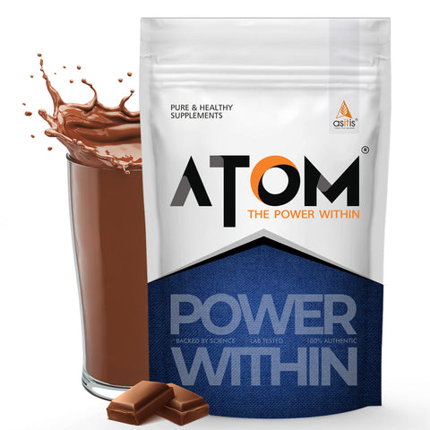 AS-IT-IS ATOM Mass Gainer 1 Kg, 19 servings | 5:1 Carb-Protein Ratio | Powered with BCAA, L-Glutamine, Tribulus, Ashwagandha