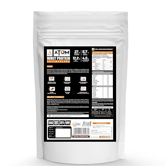 AS-IT-IS Atom Whey Protein with Digestive Enzymes 4.4 Lbs (2 kg )
