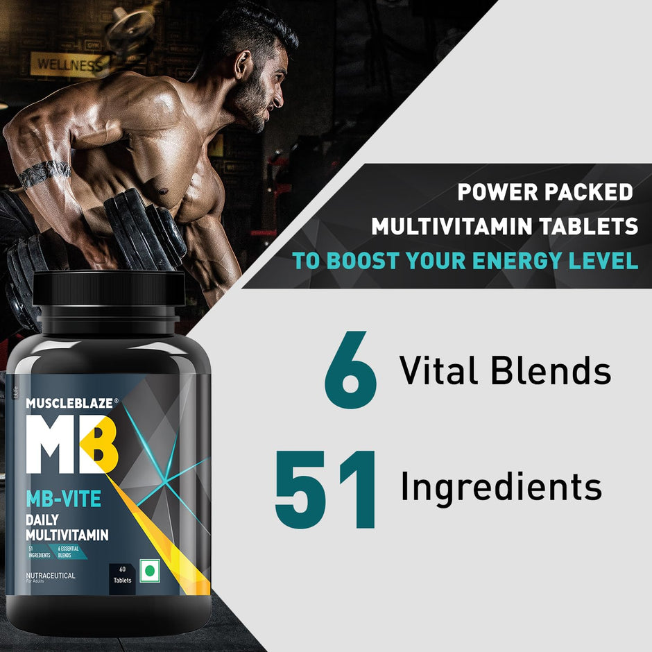 MuscleBlaze MB-VITE Daily Multivitamin - 60 Tablet