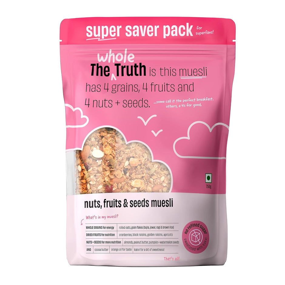 The Whole Truth Crunchy super saver Breakfast Muesli - 750g