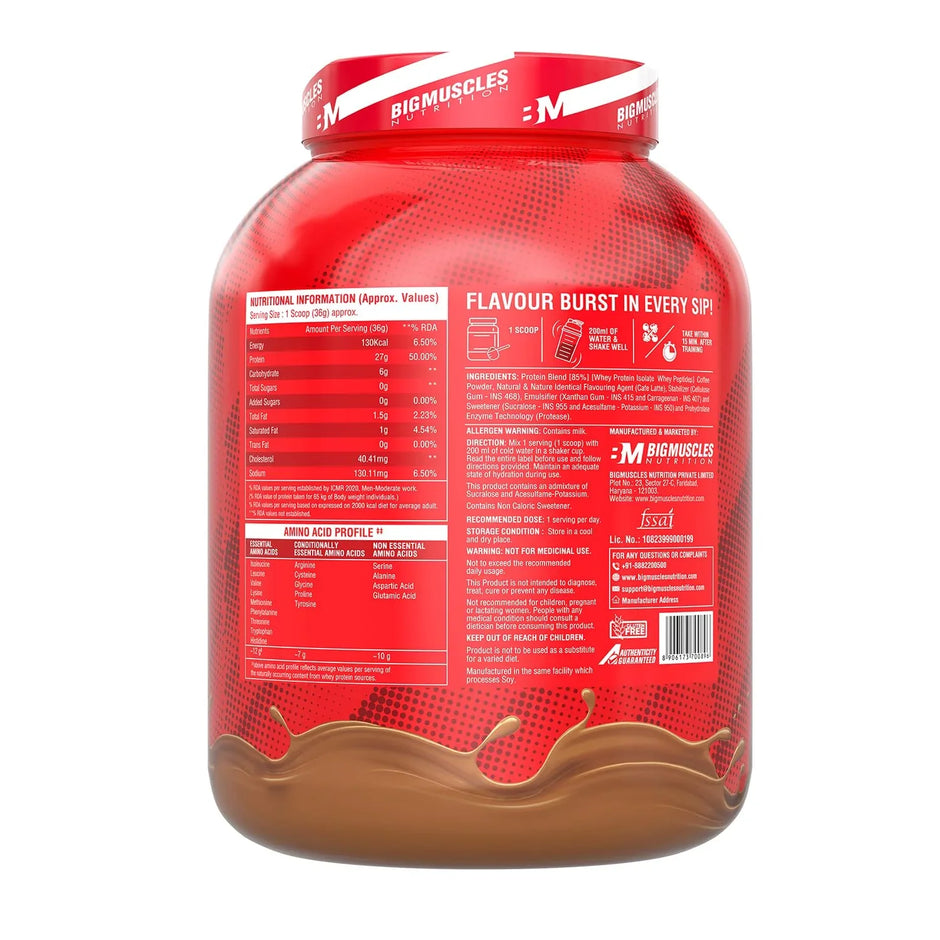 Big Muscles Nitric Whey Protein 2kg [4.4 Lbs]