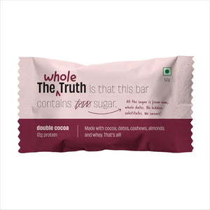 The Whole Truth - Protein Bars | Pack of 6 x 52g each | No Added Sugar | No Preservatives | No Artificial Sweeteners