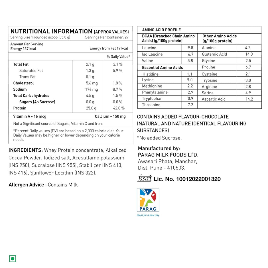 Avvatar PERFORMANCE WHEY PROTEIN | 1Kg | 25g Protein | 29 Servings